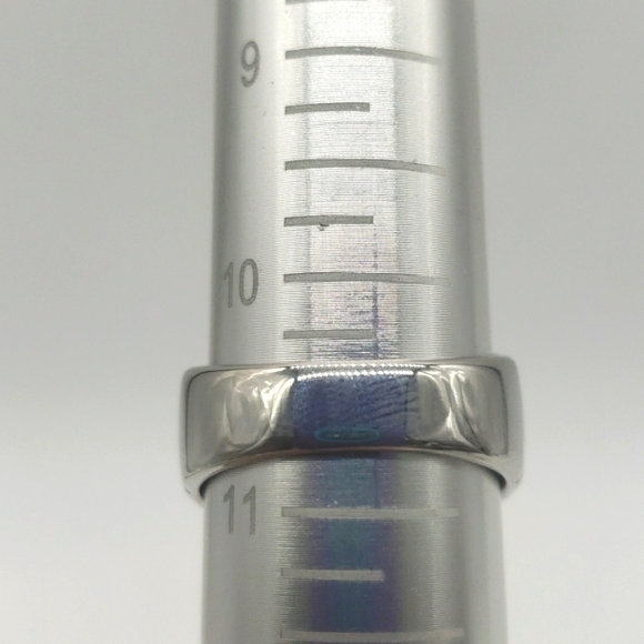 2015- Aqua Cubic Zirconia Handmade Men's Ring Size 11 1/2 NWT - Picture 8 of 8